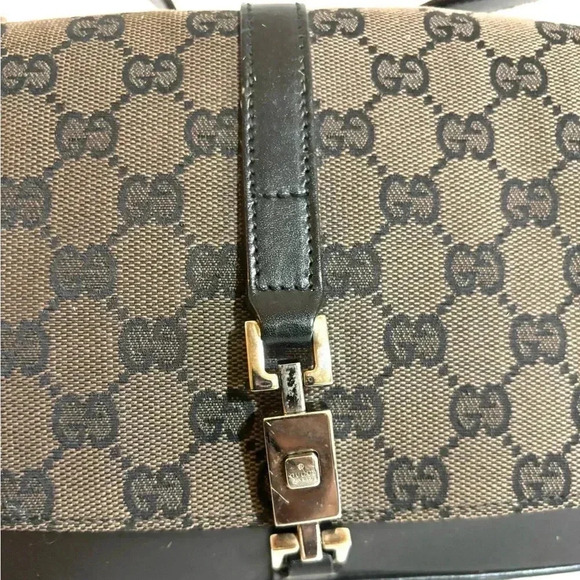 Gucci GG canvas vintage medium Jackie shoulder handbag - Picture 7 of 13